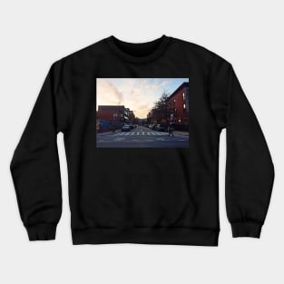 Brooklyn Sky Sunset Street Aesthetic Crewneck Sweatshirt